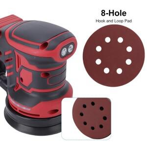 브러시리스 전동 랜덤 오비탈 샌더 3단계 폴리셔 그라인더 125MM 목공용 공구 밀워키 M18 배터리용