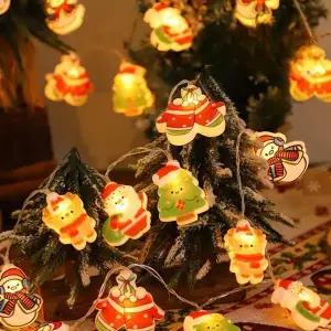 [하프클럽/셀러허브]크리스마스 led 조명 창문 트리 전구 다용도 멀티 산타 눈사람 루돌프 파티