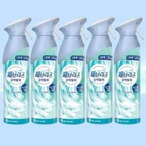 페브리즈 실내 차량 공기 탈 취제 에어 강력 탈 취 린넨 스카이 165g x 5개