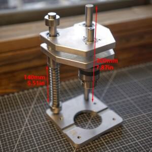 1Pc 정밀 휴대용 드릴링 가이드 지그 목공 가능한 펀치 로케이터 또는 직선 구멍 템플릿