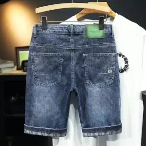 남성용 청 트렌디 반바지 청반바지 청바지 5부 젠1