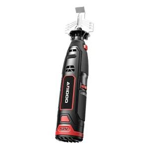 무선 전기 체인톱 연마기 드릴 미니 조각기 스프로킷 머신 파일 도구 12V