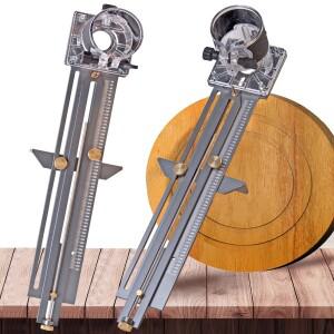 전기 핸드 트리머 용 원형 커팅 지그 라우터 밀링 서클 슬롯 머신 DIY 목공 도구