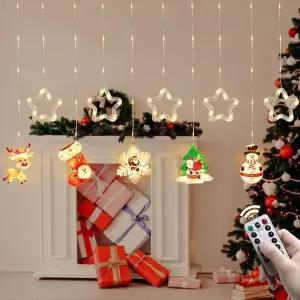 [하프클럽/셀러허브]별빛 크리스마스 줄 조명  트리 장식 선물 전구 가랜드 벽트리 단체 무드등