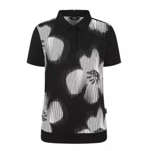 [하프클럽/팬텀]팬텀 여성 시어서커 카라 반팔티셔츠 221E2TO104 BK 골프 반팔