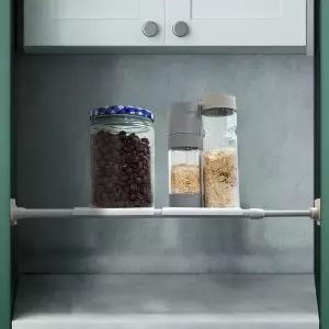 [하프클럽/셀러허브]공간활용 봉 활용 평면 선반 수납공간