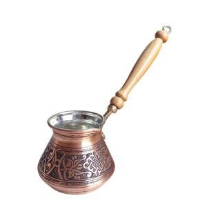 커피 이브릭 터키식 구리 튀르키예 핸들 드립 전통 포트 황동 거품 체즈배 압력 캠핑 펀칭