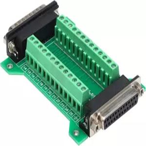 Jienk 1개 DB25 암수 변환 단자 브레이크아웃 보드 RS232 DSUB 직렬 포트 25핀 단자대 커넥터