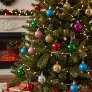 [하프클럽/셀러허브]크리스마스 트리 볼 소품 장식 6개입 LM-1004792