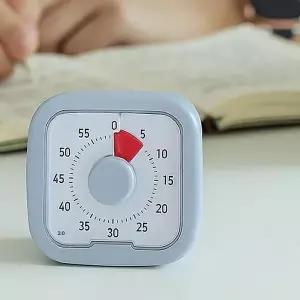 [하프클럽/셀러허브]미니 탁상 시계 공부 수능생 스톱워치 무선 건전지 2컬러