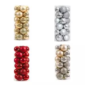 [하프클럽/셀러허브]크리스마스 트리 볼 소품 장식 24개입 LM-1004793