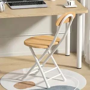 [하프클럽/셀러허브]간이 보조 의자 등받이 접이식 화장대 사무실 스툴 체어