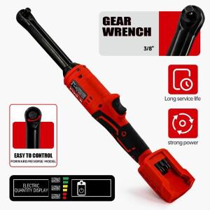 밀워키 배터리용 18V 무선 전동 라쳇 렌치 90도 직각 토크 리튬 이온 공구 (확장형)