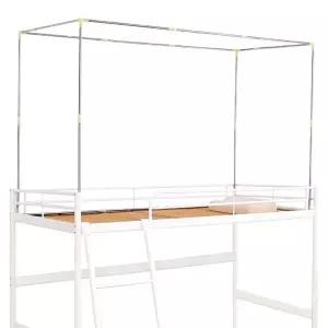 2층침대 커튼 프레임 브래킷 스텐 압착형 모기장 기숙사형 조립 벙커침대