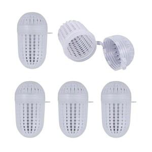 HUANGG 5PCS 낚시 미끼 케이지 덫 물고기 먹이 바구니 홀더 버킷 휴대용