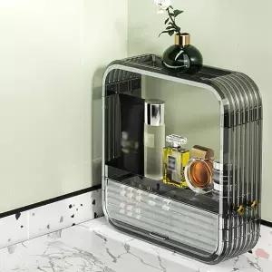 [하프클럽/셀러허브]화장품정리함 뷰티 화장품 진열장 선반(42cm) (그레이) 화장품정리 화장품수납함