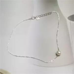 [애슬릿] 전체 925 실버 체인 스와로브스키 진주 발찌도금