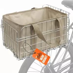 방수 커버가 있는 봄바움 리어 자전거 바구니 튼튼한 접이식 화물 도구 없는 랙 마운트 식료품 출퇴근 및