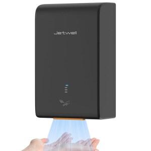 제트웰 ADA 준수 핸드 드라이어 ABS 플라스틱 커버 하드 와이어 디자인 AC 110V 130V JW2825(블랙)