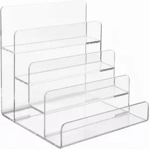 아크릴 지갑 진열대 공예 박람회 벤더 부스용 클리어 4단 주얼리 라이저 향수용 데스크톱 열쇠고리