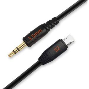 GFSHOP 3.5mm-S2 오프 카메라 셔터 연결 케이블 코드, 소니 카메라 및 픽셀 셔터 리모컨 TW283 시리즈와 호환
