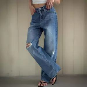 [신상오픈런]여성 여름 로우핏 워싱 일자 데님 팬츠 (34574777)