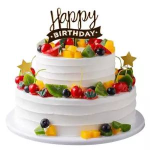 2단 과일 케이크 모형 가짜 케익 장식 감성 데코 소품