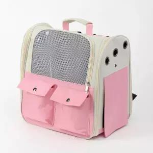 포에버펫 반려동물 백팩 이동가방 핑크 고양이 이동장