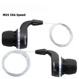 마이크로시프트 M25 트위스트 그립 시프터 3X5/6/7/8단 자전거 기어 MTB 로드 바이크 변속기