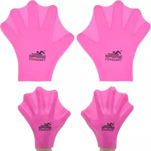 MMETXITY 실리콘 수영 장갑 물갈퀴 손가락 개구리형 훈련 수영/다이빙/워터 에어로빅용 방수 기능