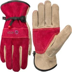 여성용 WZQH 가죽 작업 장갑 정원 가꾸기용 대형 티그/미그 용접 시공 전기톱 농장 목장 등. 소가죽 면