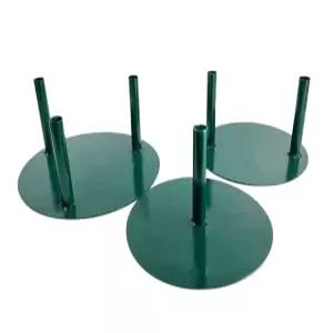 자이언트플라워받침대 종이꽃 베이스 고정 바닥받침 기둥 그린 삼중 튜브 지름30cm