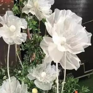 대형 종이꽃 실크 플라워 자이언트 소품 파티 꽃머리 종이