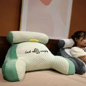 편한 침대 스빈 베개 우아한 삼각 턱 메모리폼 등쿠션 등받이