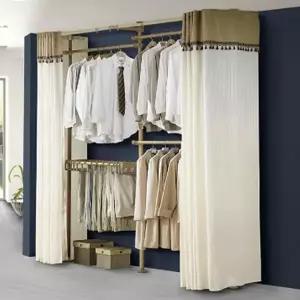 [하프클럽/셀러허브]옷걸이 파이프 행거 고정식 커튼 4단 시스템