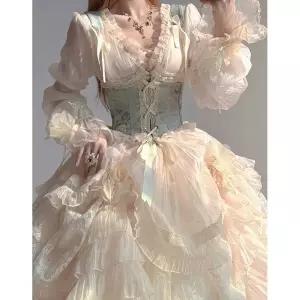 중세 코르셋 파티복 로코코 드레스 원피스