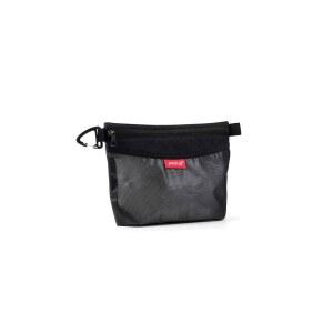 모든 방수 소재 지퍼 파우치, 보관, 여행, 사무실용 메쉬 지퍼백 포장(블랙, 스몰)