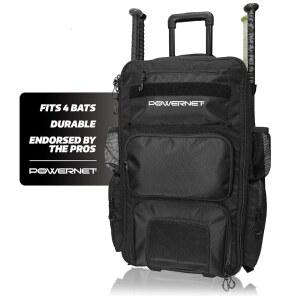 POWERNET ODYSSEY 소프트볼 및 야구 가방, 배트 클리트 후크가 롤링 걸이용 장비용 있는 백 4개, 슬리브 수납공간 백팩,