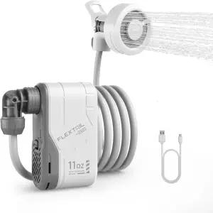 캠핑용 플렉스테일기어 맥스 샤워 휴대용 샤워기 충전식 야외 캠핑 USB-C가 장착된 펌프 하이킹용 세차