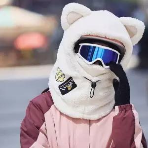헬멧커버 방한 스키 커버 스노우보드 모자 오토바이 플러시