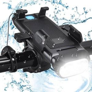 파워뱅크 3 모드가 장착된 히타스타 USB 충전식 자전거 휴대폰 LED 헤드라이트 모든 및 홀더에 쉽게 설치할 수 있습니다