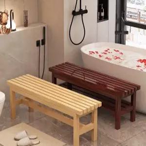 사우나 의자 나무 벤치 야외 발코니 다용도 정원 목욕탕 휴게실 수영장 체어 헬스장 찜질방