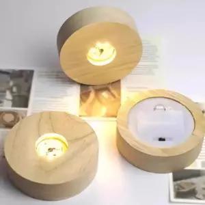 [하프클럽/셀러허브]자연소재 우드 건전지 받침대 실용적인 수납 거치대