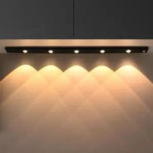 [하프클럽/셀러허브]USB충전 무선 동작감지 LED 센서등(60cm) (블랙)