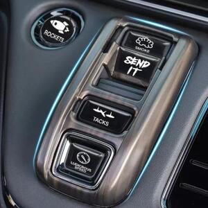 자동차 차량용 호환 창 버튼 스티커 계기판 콘솔 스위치 인테리어  장식 호환 악세사리