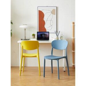 포인트 의자 디자인 플라스틱 가게 파스텔 포인트의자 모던 카페 식탁 사출 대기