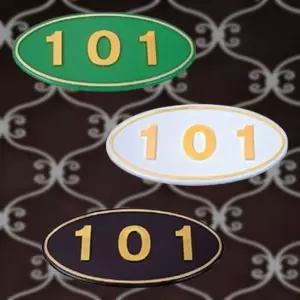 [하프클럽/셀러허브]숫자판 호실표시판 타원 3자리 호실판 원룸 호수안내