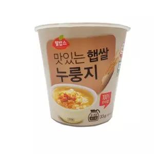 쌀 컵 누룽지 33g 30개입/즉석/요리/누릉지/어린이집/유치원/식사/식당/간식/간편식/급식/가정용/탕비실