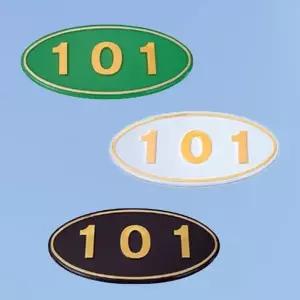 [하프클럽/셀러허브]숫자판 호수표시 타원 3자리 원룸 호실판 호수안내