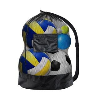 BROTOU 스포츠 메시 백, 장비 가방, 드로스트링 체육관, 어깨끈 튼튼한 수영 장비용, 볼 포함 여행, 해변, 백팩,